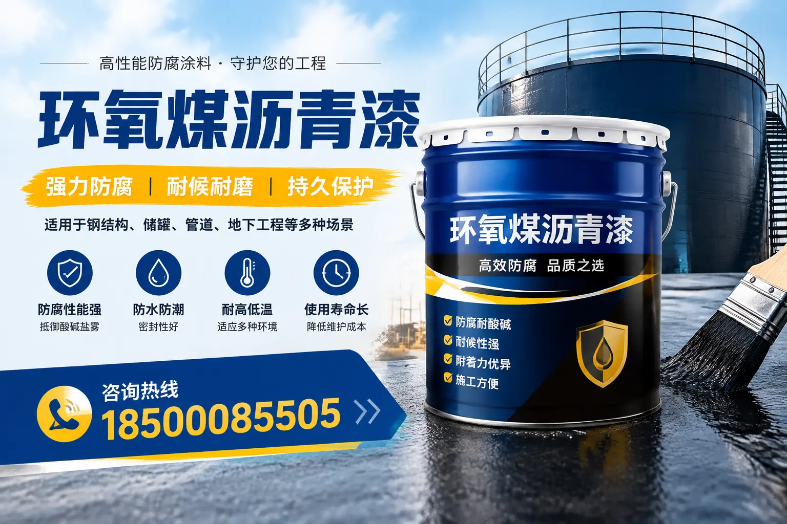 环氧煤沥青漆在工业中的应用,伊犁企业的选择